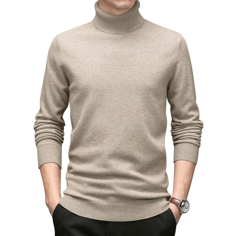 boy Boy Boy New Wool Turtleneck Sweater Men's Thickened Base Shirt Knitted Slim Fit Winter Clothing_voghion.com