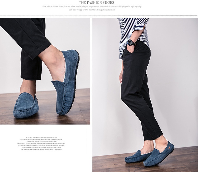 Voyage 501-3 Winter Heren Loafers Katoenen Driving Lage Mid-mouth Instappers Fleecegevoerde Warme Platte Casual Leren Schoenen_voghion.com