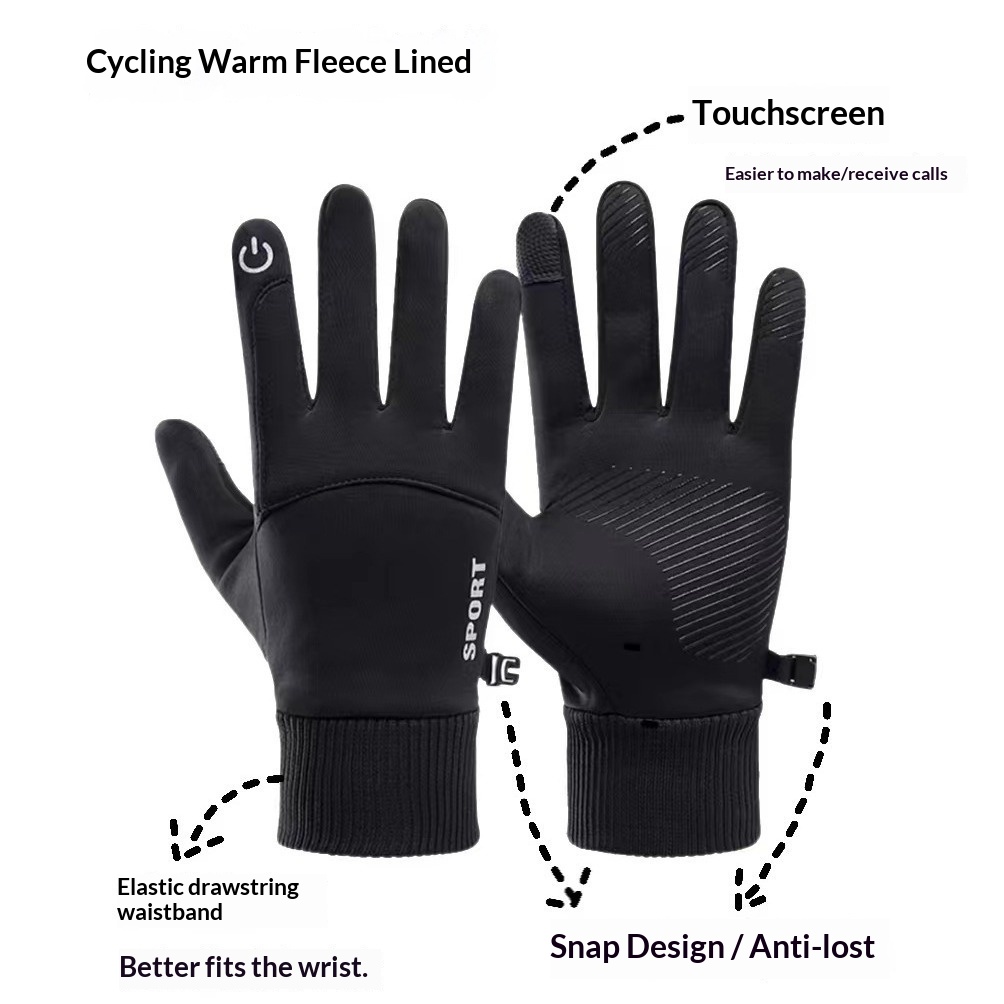 boy Boy Boy Cross-Border Switch Winter Men's Cycling Electric Bicycle Sports Outdoor Warm Gloves_voghion.com