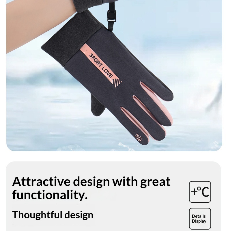 Guanti invernali caldi Boy Boy per donna e uomo, compatibili con touchscreen, antivento, resistenti all'acqua, foderati in pile, spessi_voghion.com