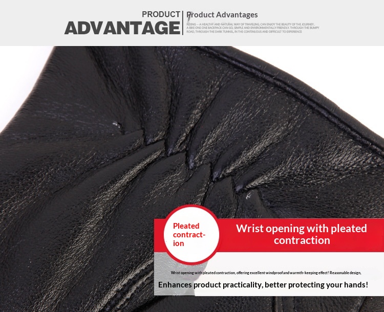 Guanti da moto invernali caldi da uomo, in pelle, spessi, in lana, antivento, in cotone freddo_voghion.com