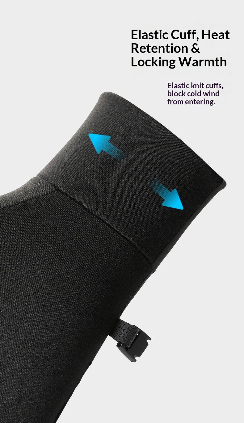 Herren Q363 Winterhandschuhe für Outdoor-Sportarten, dünn mit Fleece gefüttert, für Radfahren, Touchscreen, kältebeständig, wasserabweisend, kältebeständig, wasserabweisend_voghion.com