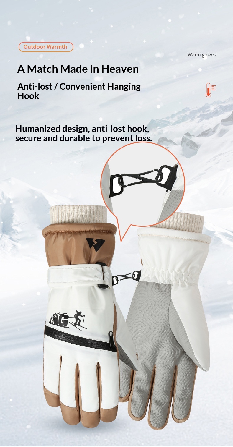 Guanti da sci invernali da donna Boy Boy, caldi, touchscreen, antifreddo, adatti per giocare sulla neve, resistenti all'acqua, spessi, foderati in pile, per ciclismo,_voghion.com