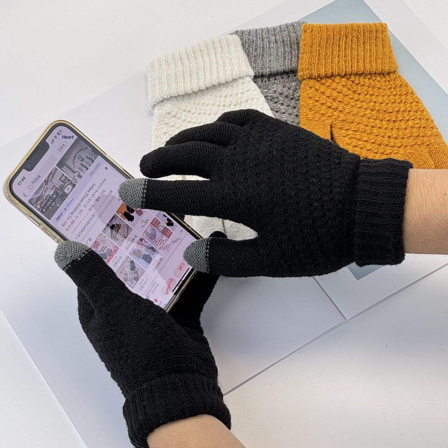 Junge Jungen Fahrradhandschuhe Warmes Fleece Touchscreen Schüler Winter Damen Radfahren Sport Winddicht Kältedicht Herren Autofahren_voghion.com