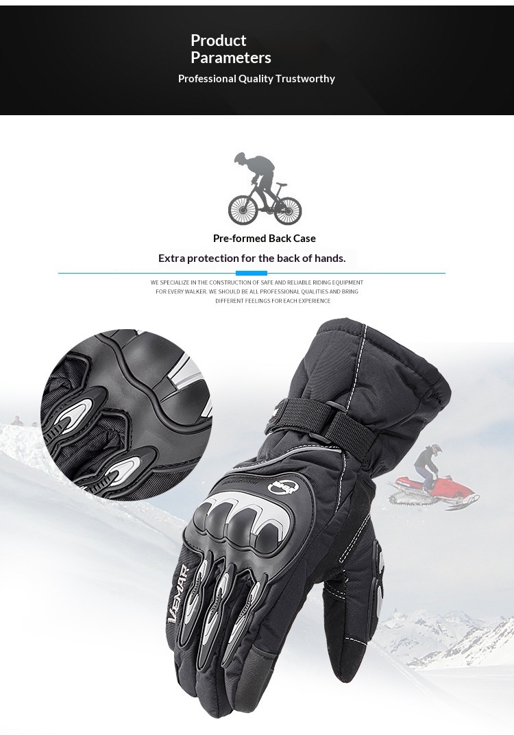 Guanti da moto invernali impermeabili per uomo, guanti da equitazione touchscreen, guanti antivento termici antifreddo per veicoli elettrici_voghion.com