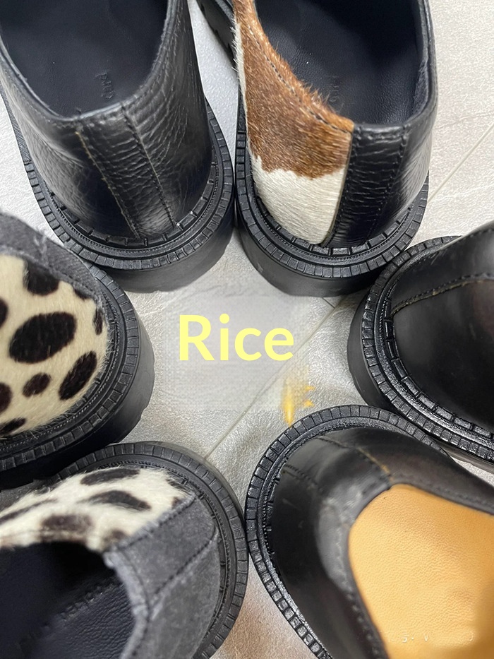 Voyage Horsehair Derby Unisex Milk Color Mandarin Duck Small Lace-up Chunky Heel Thick Sole Soft Leather Casual Shoes Trendy_voghion.com