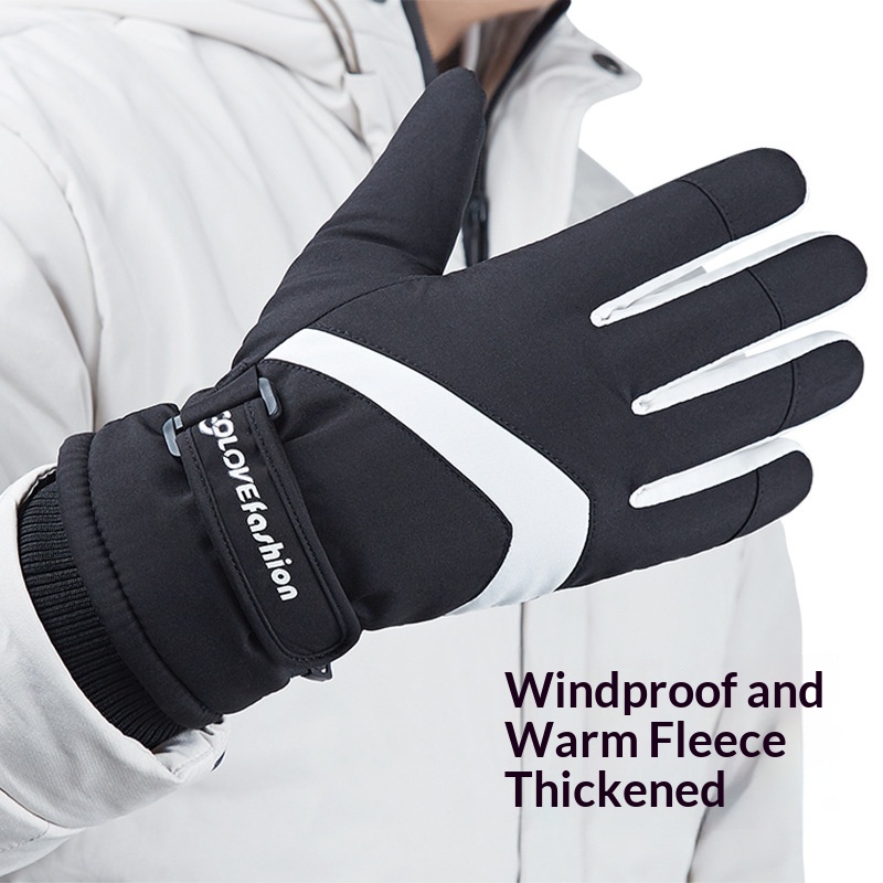 boy Boy Boy Touchscreen Ski For Men And Women, Winter Waterproof, Thickened, Fleece-lined, Warm, Windproof, Cold-resistant, Outdoor_voghion.com