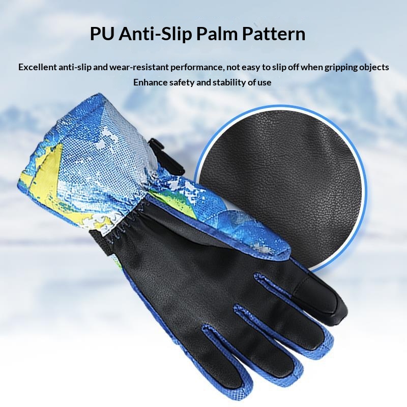 boy Boy Boy Winter Couple Ski Men Outdoor Cycling Waterproof Women Fleece Lined Warm Cold-Proof Five-Finger Touchscreen N07 Gloves_voghion.com