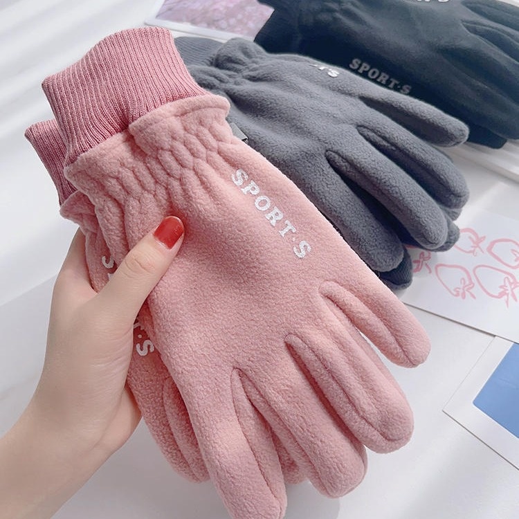 Gants pour homme et femme, chauds et coupe-vent, en polaire, parfaits pour l'hiver, le vélo électrique et les écrans tactiles. Style couple._voghion.com