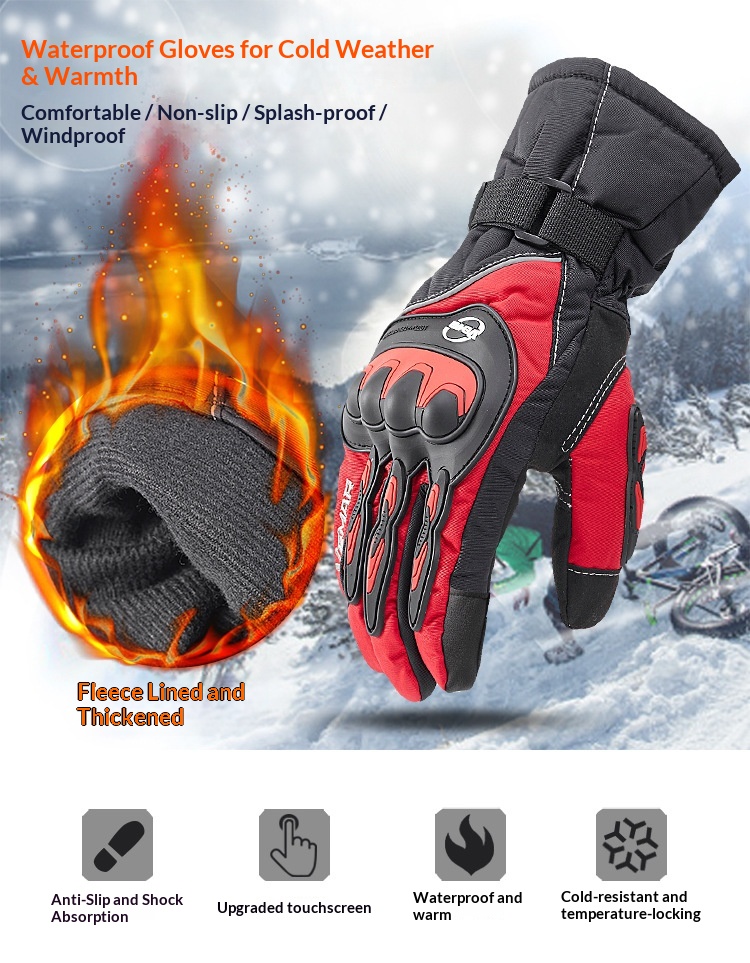 Guanti da moto invernali impermeabili per uomo, guanti da equitazione touchscreen, guanti antivento termici antifreddo per veicoli elettrici_voghion.com