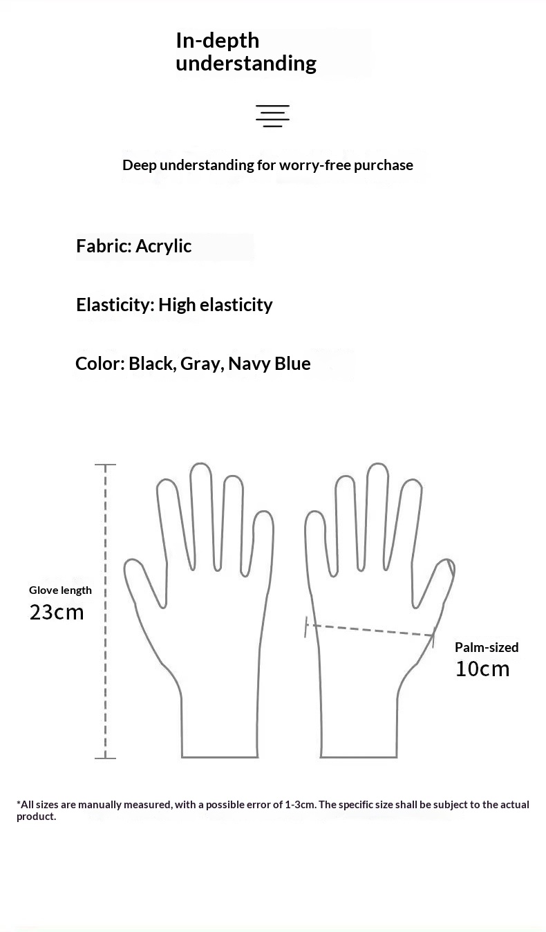 Jungen-Handschuhe mit Touchscreen für den Winter, wärmend und kältegeschützt, doppellagig, gefüttert, dick, gestrickt, fünf Finger, Herren_voghion.com