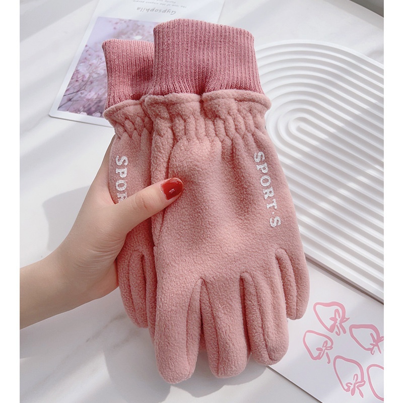 Gants pour homme et femme, chauds et coupe-vent, en polaire, parfaits pour l'hiver, le vélo électrique et les écrans tactiles. Style couple._voghion.com