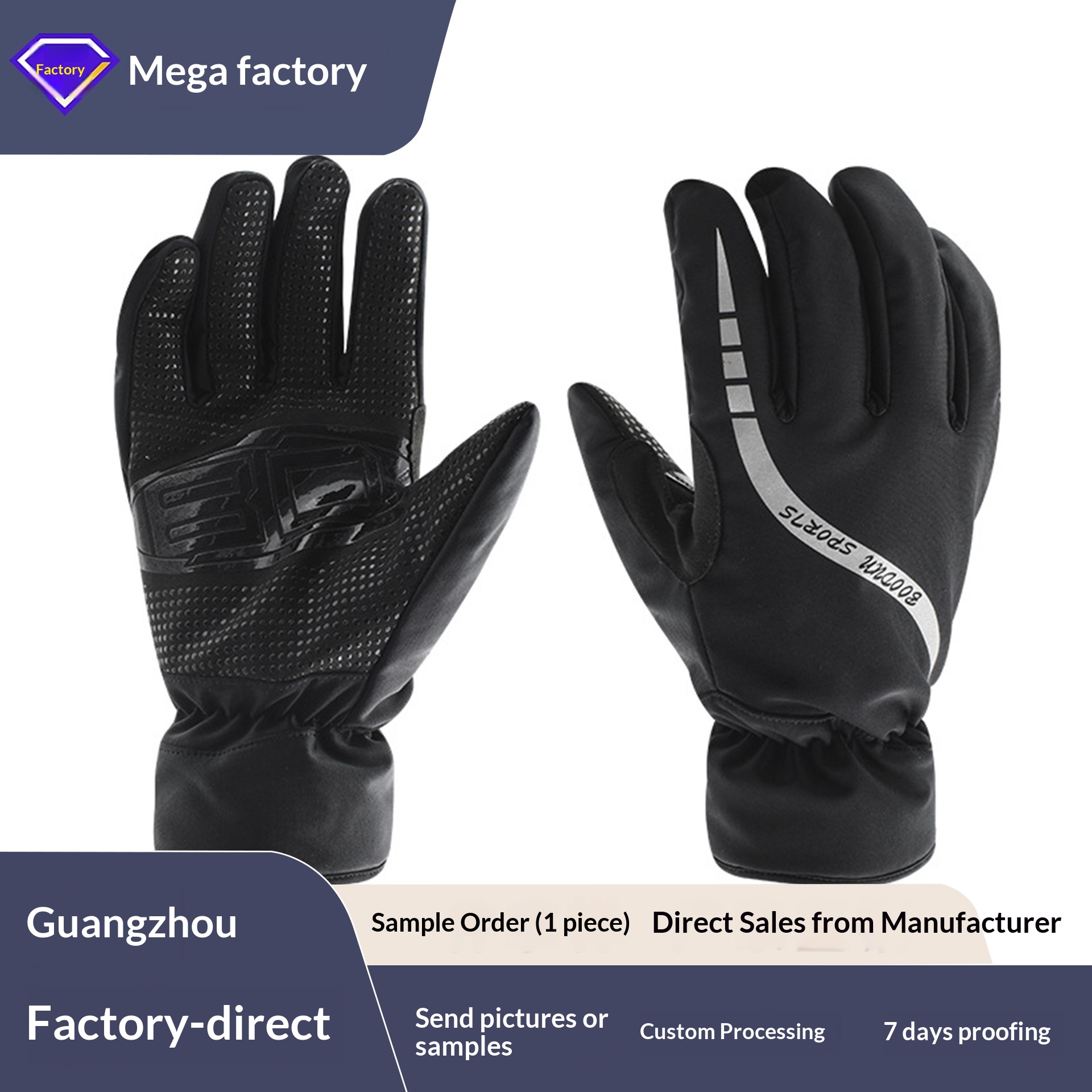 boy Boy Boy Winter 0935 Men's Motorcycle Fleece Lined Thickened Warm Cold-Resistant Water-Repellent Ski Gloves_voghion.com