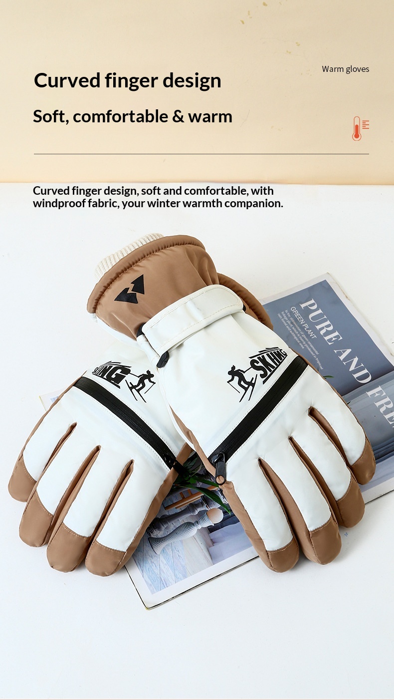 Guanti da sci invernali da donna Boy Boy, caldi, touchscreen, antifreddo, adatti per giocare sulla neve, resistenti all'acqua, spessi, foderati in pile, per ciclismo,_voghion.com