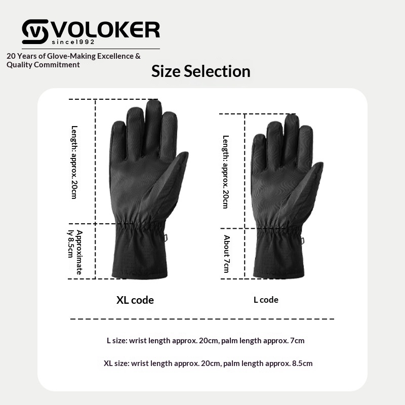 boy Boy Boy Men's Ski Winter Warm Outdoor Sports Windproof Waterproof Touchscreen Fleece Lined Cycling Gloves_voghion.com