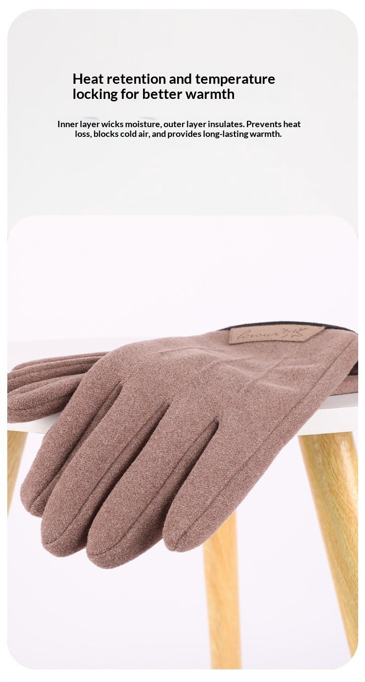 Herrenhandschuhe aus Thermofleece, warm, winddicht, Touchscreen-geeignet, kältebeständig, ideal zum Autofahren, Radfahren, für Herbst und Winter, geeignet für Angler und E-Bikes_voghion.com