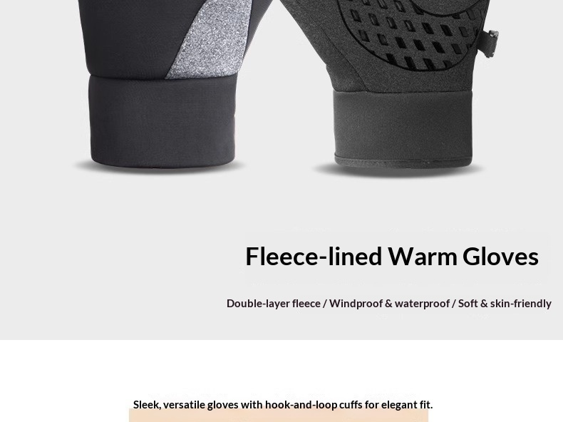 boy Boy Boy Winter For Men And Women 2025 New Fleece-Lined Thickened Cycling Electric Bike Cold-Proof Windproof Cotton Gloves_voghion.com