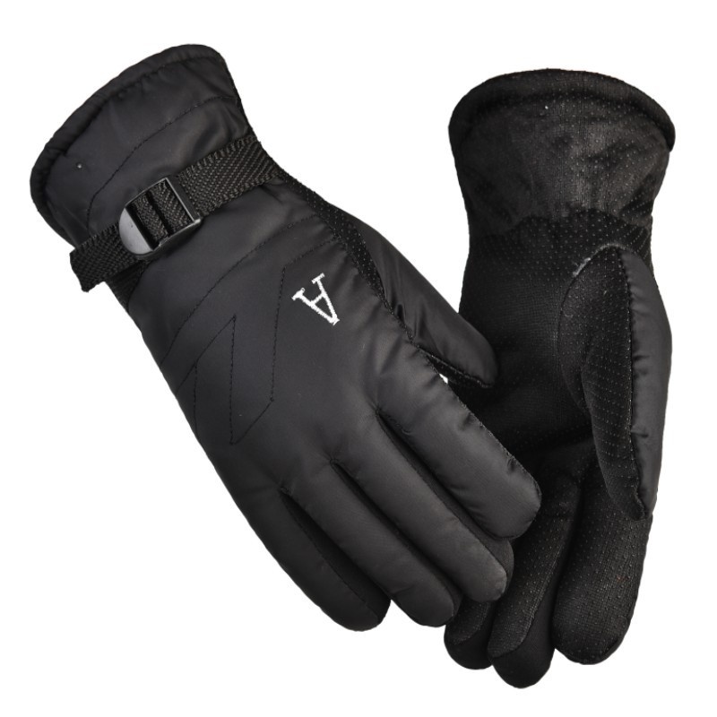 boy Boy Boy Men's Warm Winter With Fleece Lining, Thickened, Non-Slip, Windproof Gloves For Outdoor Cycling, Carpet Wholesale_voghion.com