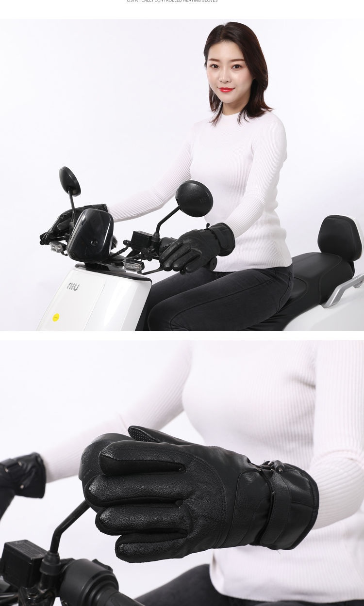garçon Garçon Garçon Véhicule électrique Moto Recharge Gants chauffants auto-chauffants Chauffe-mains Housses de guidon Conduite Chaud Hiver M_voghion.com