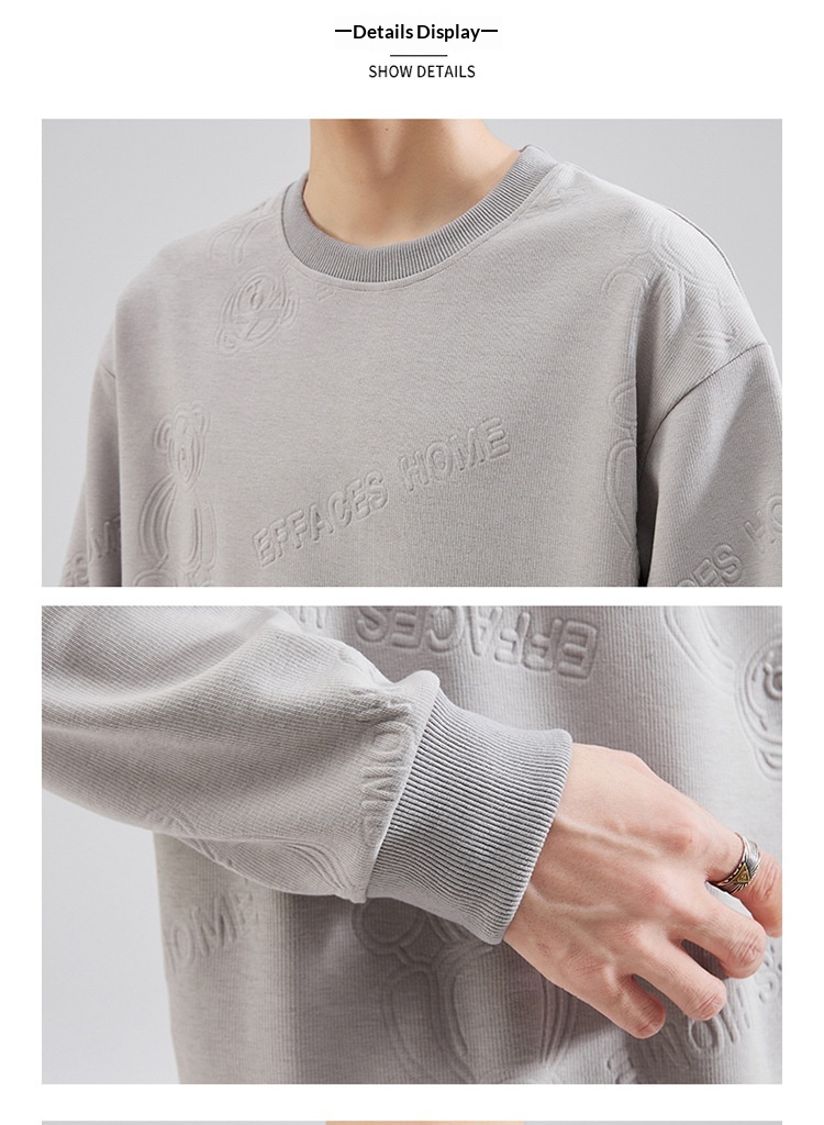 Garçon Garçon Shanggu Fashion 2025 Tenue Homme Col Rond Manches Longues Hiver Nouveau Sweat-shirt à Capuche Épais Haut Tendance_voghion.com