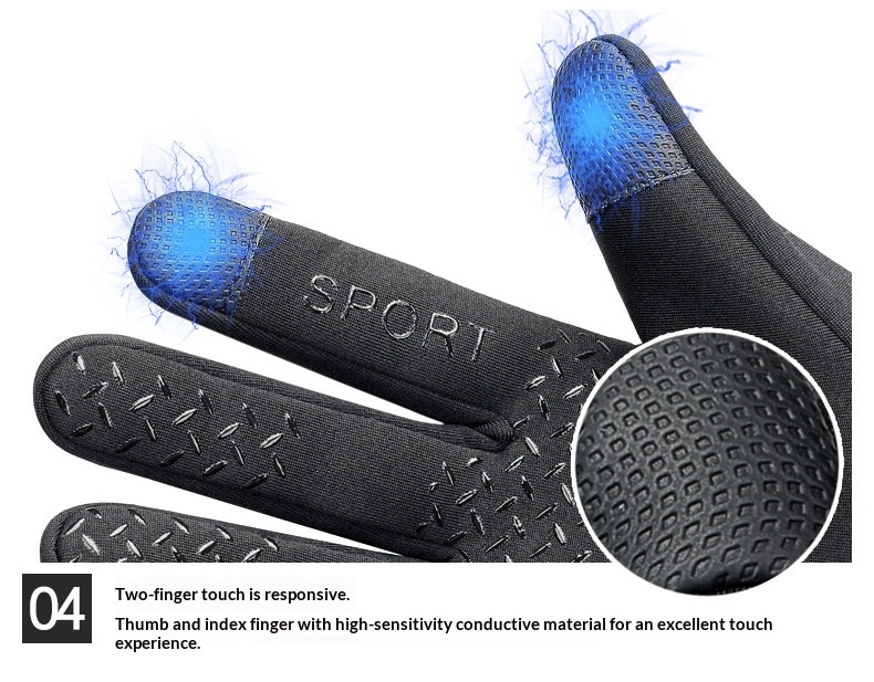 boy Boy Boy Winter Warm Men Full Finger Touch Screen Driving Skiing Waterproof Windproof Coldproof Non-slip Outdoor Riding Gloves_voghion.com