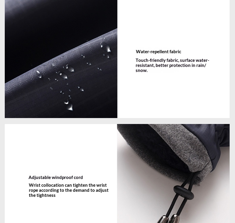 Ragazzo Ragazzo Ragazzo Nuovo Caldo Uomo Inverno Foderato in Pile Addensato Antiscivolo Guanti Antivento per Sci Ciclismo all'Aperto per Donna Produttore_voghion.com