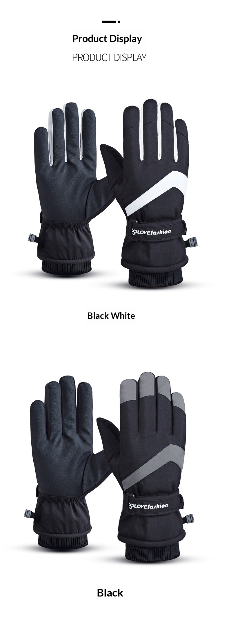 boy Boy Boy Touchscreen Ski For Men And Women, Winter Waterproof, Thickened, Fleece-lined, Warm, Windproof, Cold-resistant, Outdoor_voghion.com