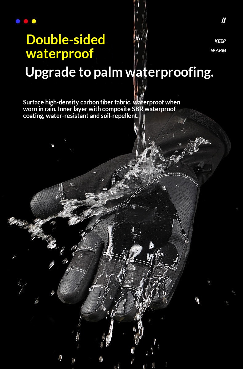 Junge Junge Junge Herbst und Winter Warm Sport Radfahren Winddicht Wasserabweisend Rutschfest Finger Touchscreen Zwei-Finger-Bedienung Angeln_voghion.com