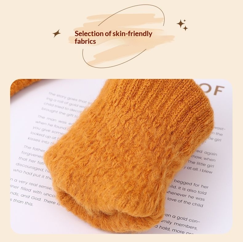 Junge Jungen Fahrradhandschuhe Warmes Fleece Touchscreen Schüler Winter Damen Radfahren Sport Winddicht Kältedicht Herren Autofahren_voghion.com