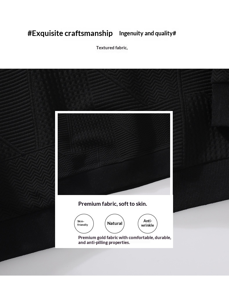 Sweat-shirt décontracté pour homme, collection automne, manches longues, col rond, coupe ajustée, tendance. Disponible en stock._voghion.com