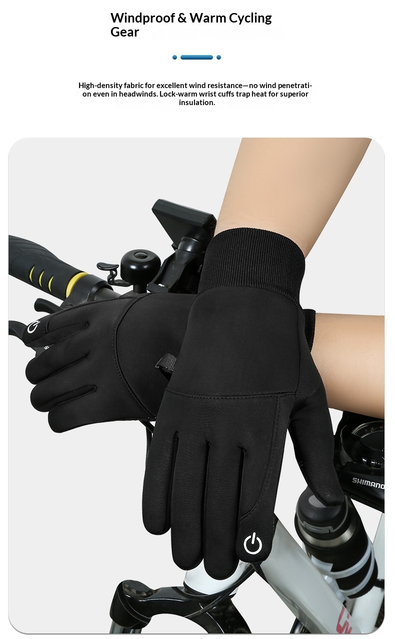 boy Boy Boy Touchscreen Gloves For Men Winter Fleece-Lined Cotton Waterproof Outdoor Non-Slip Sports Cycling Windproof_voghion.com