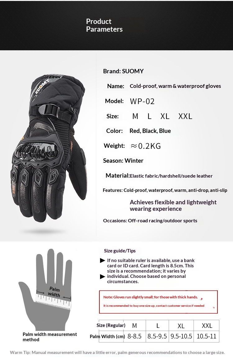 Winter-Motorradhandschuhe für Herren – wasserdicht, warm, für alle Jahreszeiten, sturzsicher, verdickt, lang_voghion.com