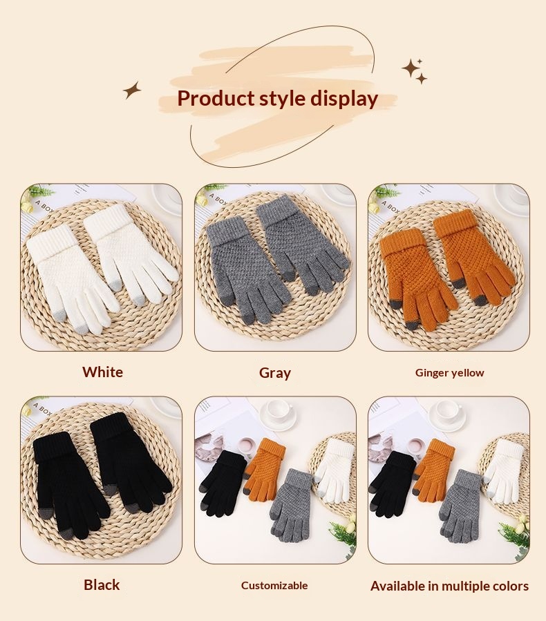 Junge Jungen Fahrradhandschuhe Warmes Fleece Touchscreen Schüler Winter Damen Radfahren Sport Winddicht Kältedicht Herren Autofahren_voghion.com