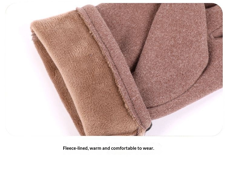 Herrenhandschuhe aus Thermofleece, warm, winddicht, Touchscreen-geeignet, kältebeständig, ideal zum Autofahren, Radfahren, für Herbst und Winter, geeignet für Angler und E-Bikes_voghion.com