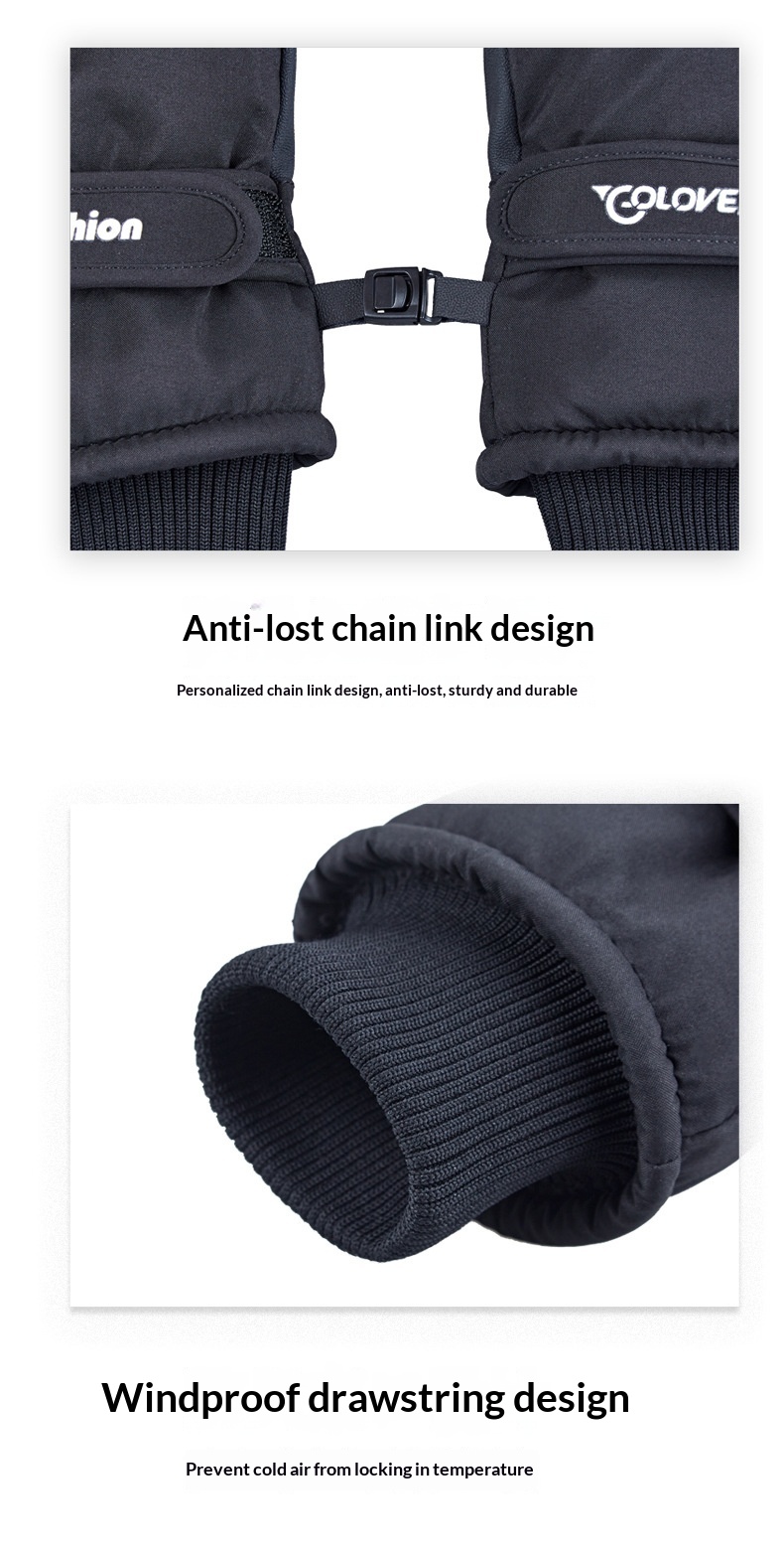 boy Boy Boy Touchscreen Ski For Men And Women, Winter Waterproof, Thickened, Fleece-lined, Warm, Windproof, Cold-resistant, Outdoor_voghion.com