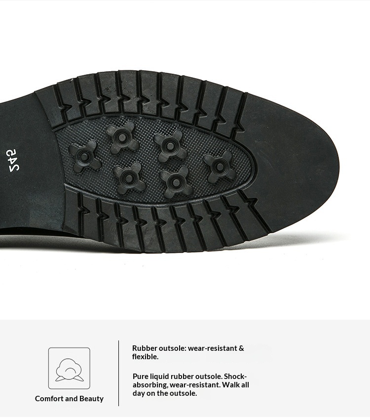 Voyage Spring Autumn Fashion Casual Leather Personality Black And White Two-tone Large Size Business Low-top Zipper Style_voghion.com