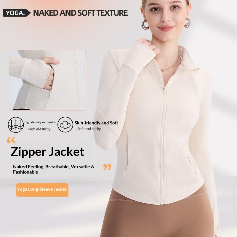 Surge Surge Surge Surge LULU Barely There Stehkragen-Reißverschluss-Yogashirt Damen Figurformendes, atmungsaktives, eng anliegendes, schnelltrocknendes Top Lauf- und Fitnessjacke_voghion.com