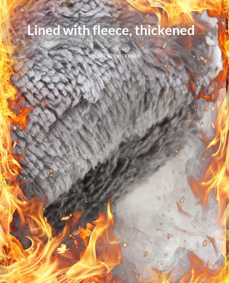 Jungen-Winterhandschuhe, warm, fleecegefüttert, dick, winddicht, rutschfest, für Herren, geeignet für E-Bike, Motorrad, Outdoor-Aktivitäten und Skifahren_voghion.com