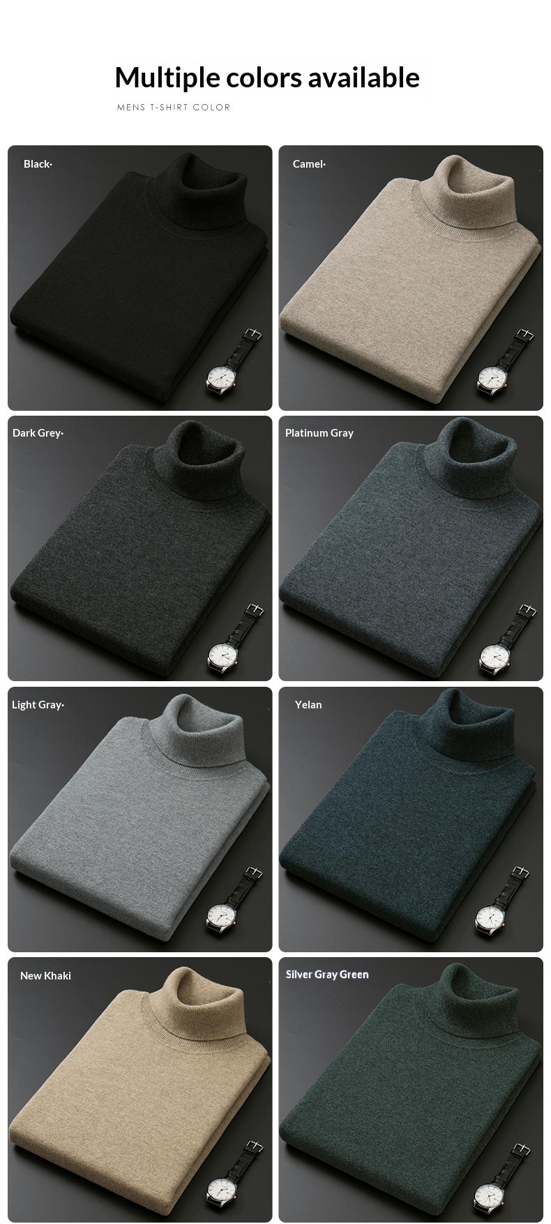 boy Boy Boy New Wool Turtleneck Sweater Men's Thickened Base Shirt Knitted Slim Fit Winter Clothing_voghion.com