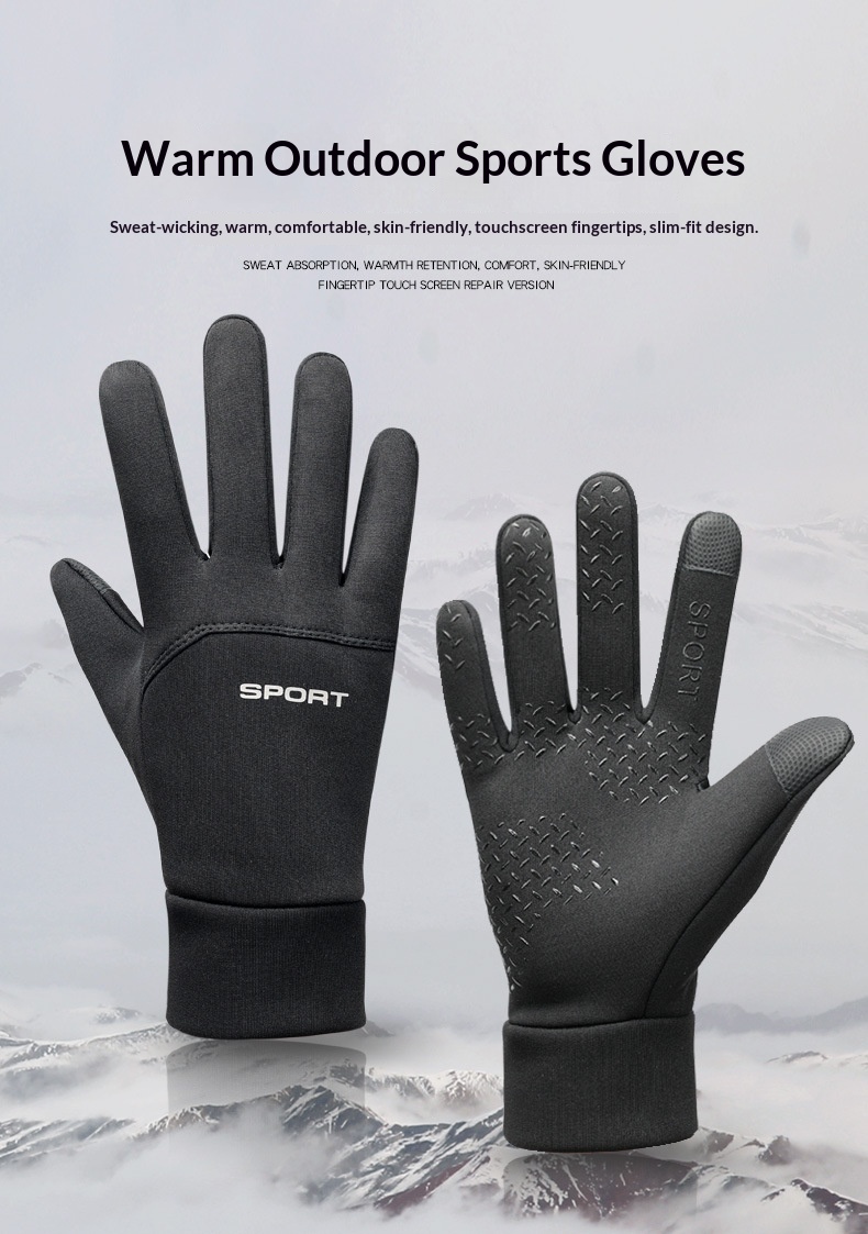 boy Boy Boy Winter Warm Men Full Finger Touch Screen Driving Skiing Waterproof Windproof Coldproof Non-slip Outdoor Riding Gloves_voghion.com