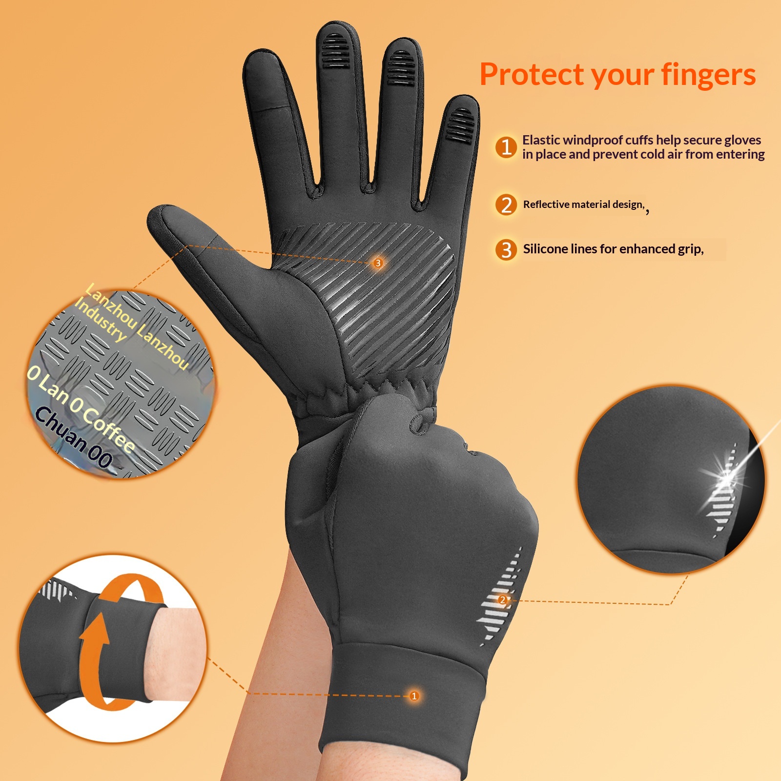 ragazzo Ragazzo Ragazzo Premium Transfrontaliero Autunno Inverno Caldo Bicicletta Elettrica Bicicletta da Corsa Uomo Donna Antiscivolo Touchscreen a Dita Intere Corsa_voghion.com