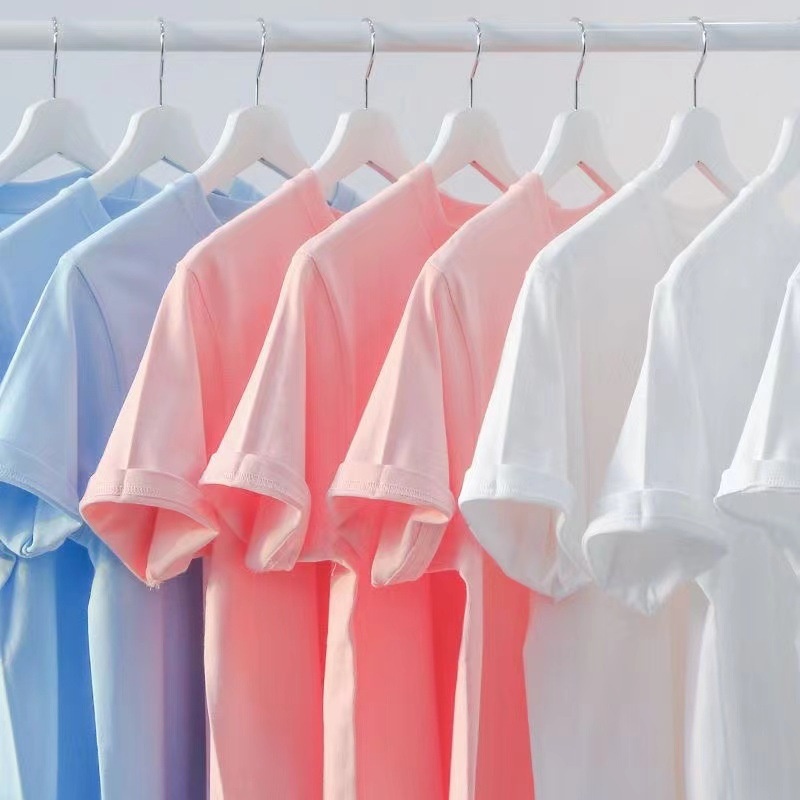 ragazzo Ragazzo Maglietta da lavoro in puro cotone pesante da 300 g, uniforme da uomo, pubblicità, corta, stampata all'ingrosso, tinta unita, mezza manica_voghion.com