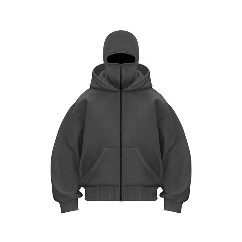 boy Boy Cross-Border Spring Autumn New Unique Design Double-Layer Hooded Zipper Sweatshirt Loose Street Style For Men And Women_voghion.com