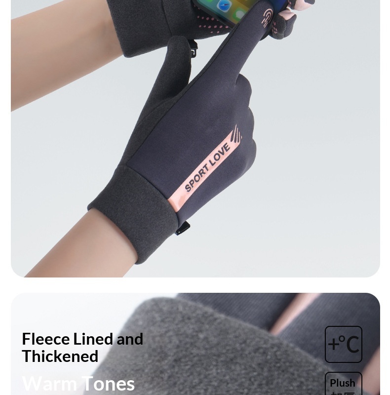 Guanti invernali caldi Boy Boy per donna e uomo, compatibili con touchscreen, antivento, resistenti all'acqua, foderati in pile, spessi_voghion.com