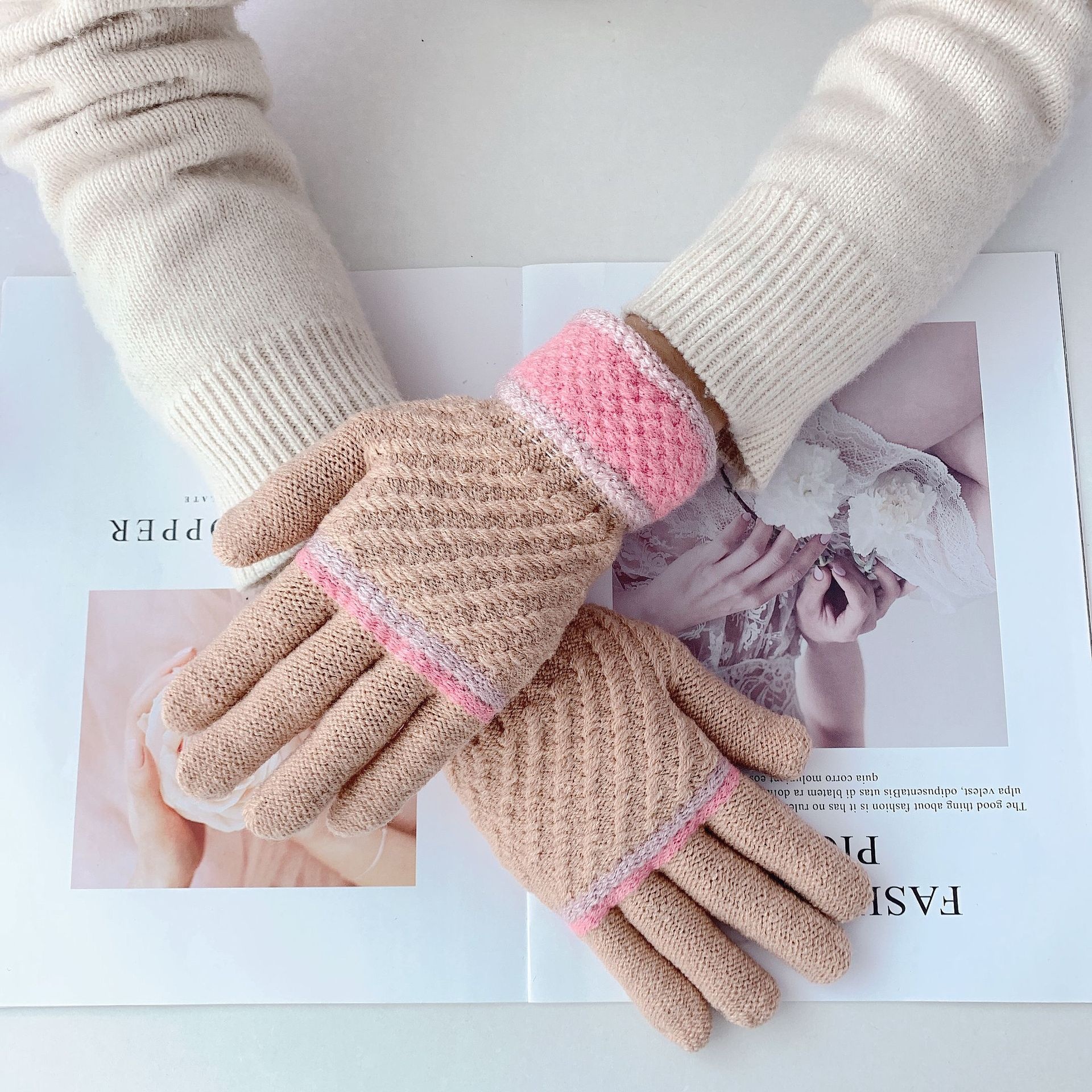 ragazzo Ragazzo Ragazzo Produttore Inverno Spesso Caldo Per Uomo E Donna Cashmere Jacquard All'aperto Ciclismo Antifreddo Antivento_voghion.com