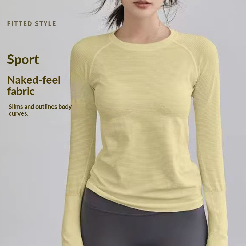 Surge Surge Surge Surge Women's Clothing Autumn Winter Quick-Dry Fitness Wear Slim Fit High Elasticity Sports Long Sleeve Running Training Yoga_voghion.com