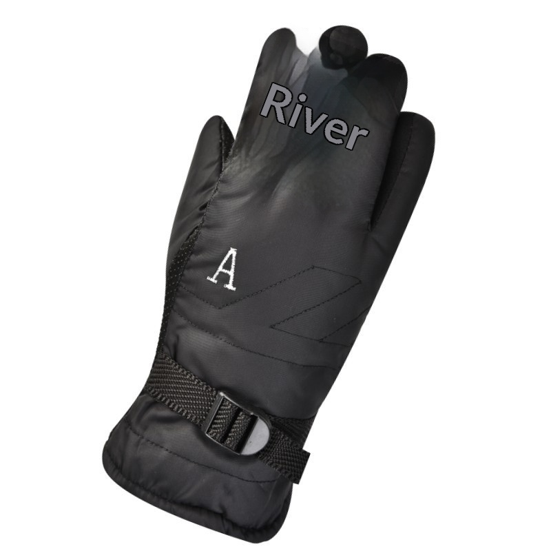 boy Boy Boy Men's Warm Winter With Fleece Lining, Thickened, Non-Slip, Windproof Gloves For Outdoor Cycling, Carpet Wholesale_voghion.com