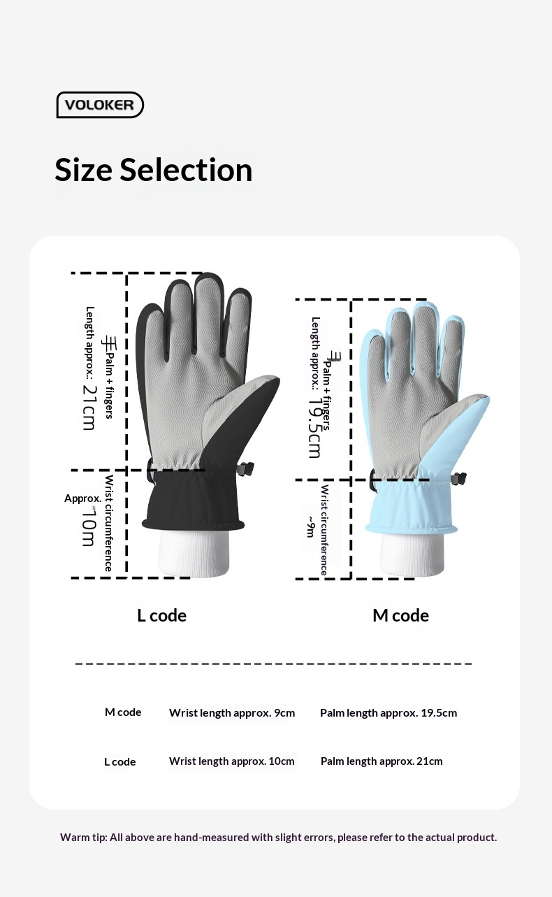 boy Boy Boy Women's Ski Winter Sports Outdoor Men's Warm Fleece Lined Windproof Cold-Proof Touchscreen Cycling Gloves_voghion.com