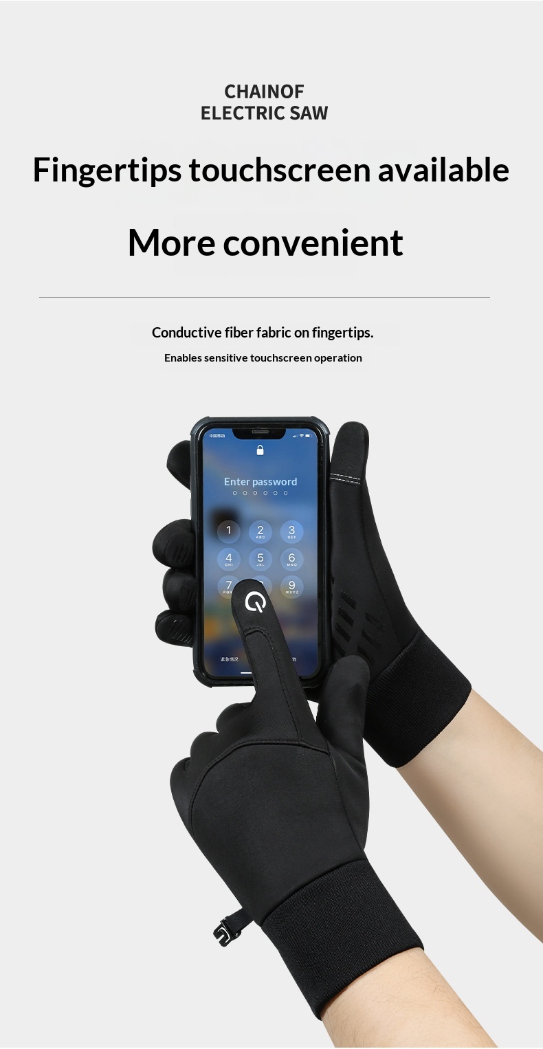 boy Boy Boy Touchscreen Gloves For Men Winter Fleece-Lined Cotton Waterproof Outdoor Non-Slip Sports Cycling Windproof_voghion.com