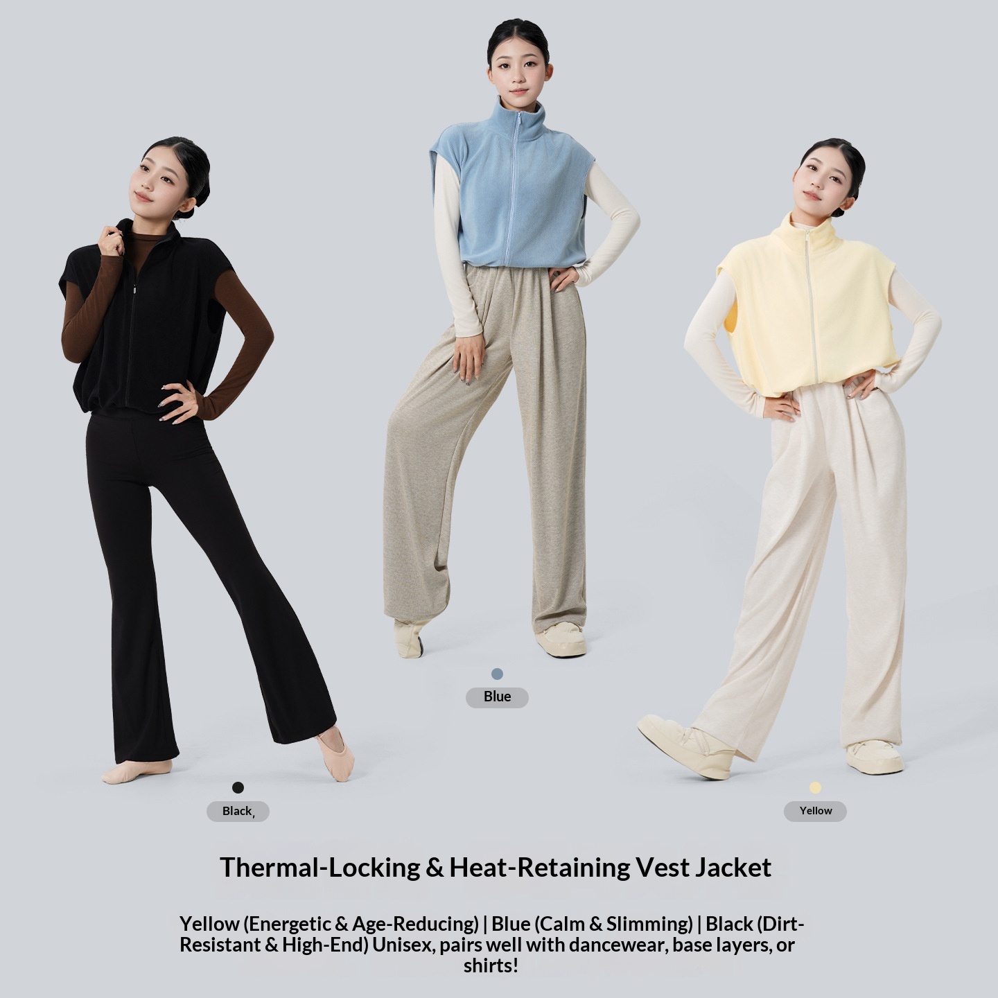 Surge Surge Surge Surge Damen-Yoga-Bekleidung Herbst Winter Fitnessjacke Kältebeständige warme Weste Tanzsport Fleece-Cardigan Tanktop_voghion.com